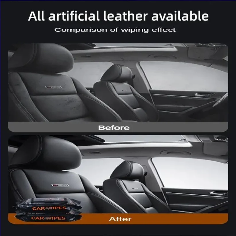 Car Dashboard Scratch Remover Tissue (80 Pcs Set) - Image 4